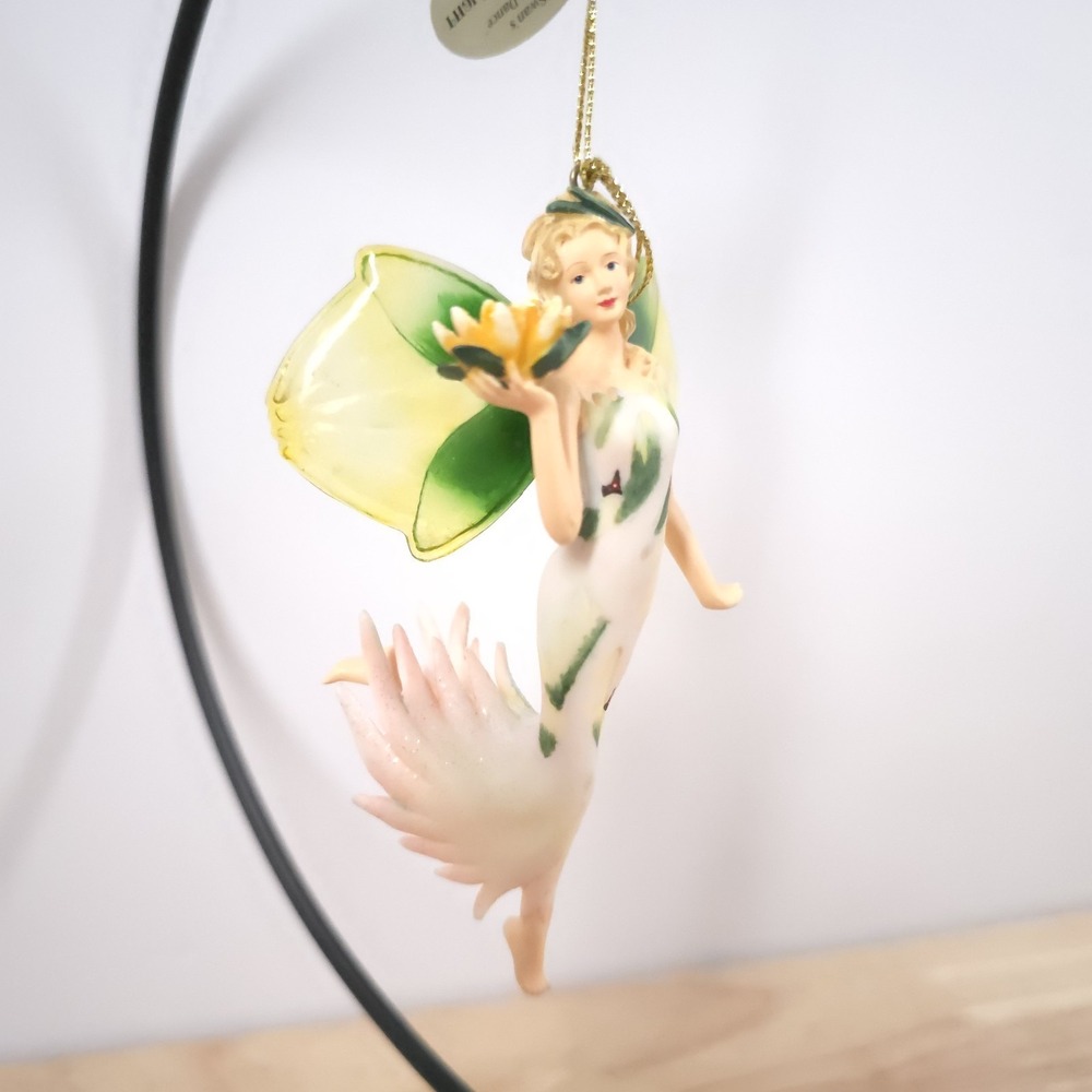 Fairy Ornament On Wings of Light "Swan's Graceful Dance" Ashton Drake - Picture 2 of 8